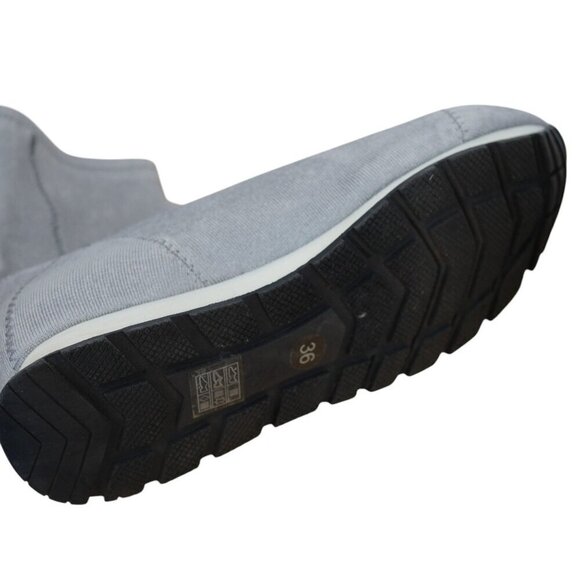 Free People Astral Sneaker Boot Mid-Calf Gray Size 36 Womens Knit Fabric Rubber - Picture 9 of 10